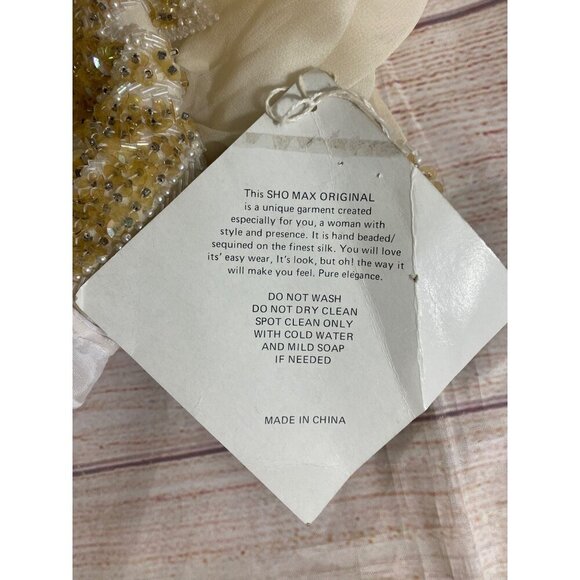 NWT DeadStock Sho Max Origionals Beaded Long Sleeve Top - Small/Medium - Picture 16 of 16